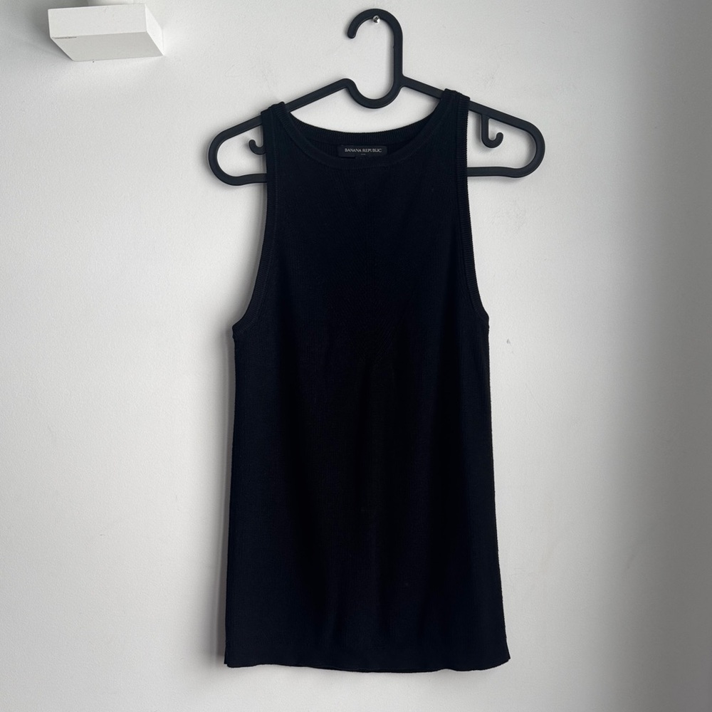 Banana Republic Black Knit Tank Top